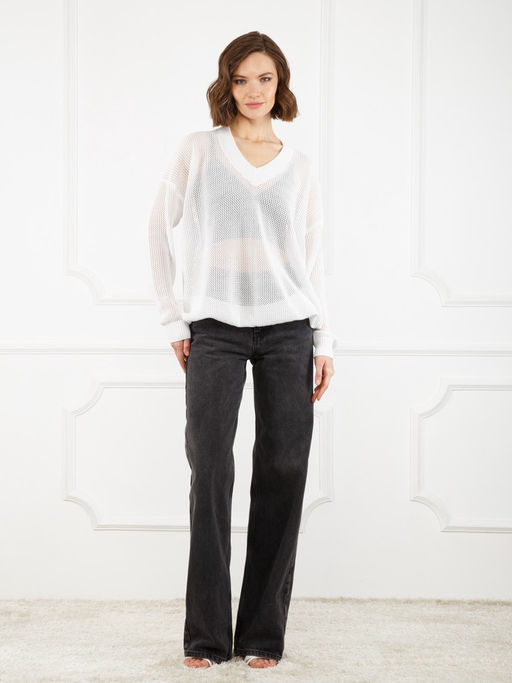 Пуловер женский ZZ-01008 white - Maxroses фото 3