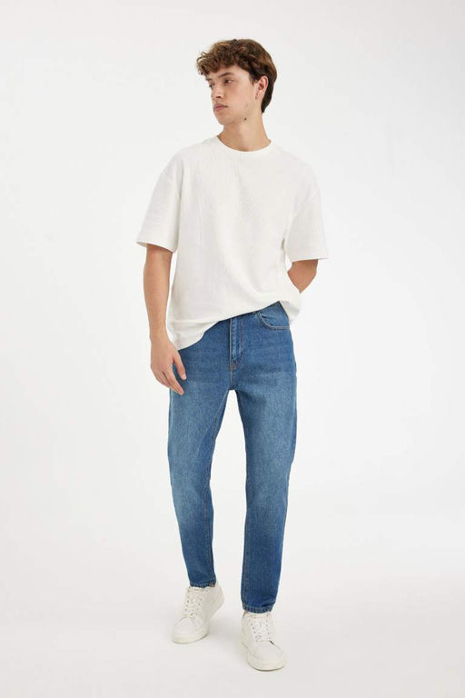 Облегающие джинсовые брюки скинни с высокой талией в стиле 90-х - Defacto фото 5