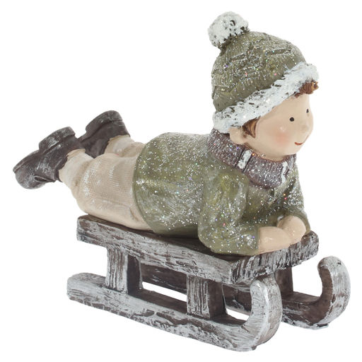 Фигурка декоративная "Мальчик/Девочка", L11 W5 H11 см, 2в.