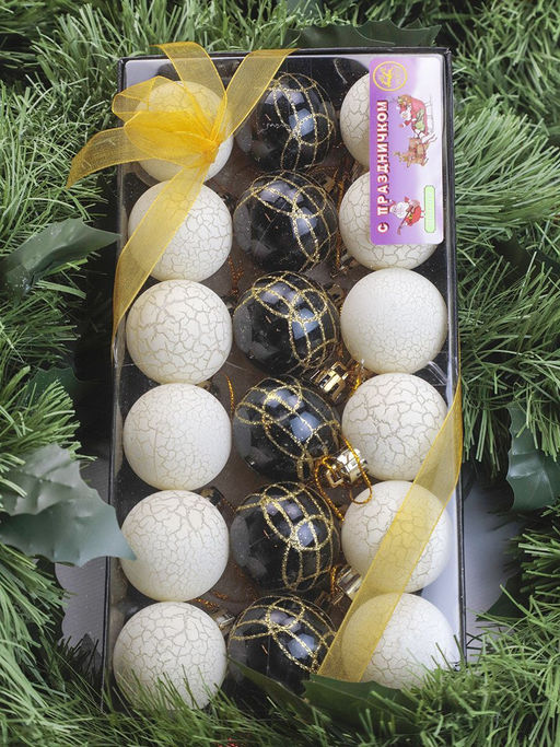 Елочные Шары желтые 18 шт - Family фото 2