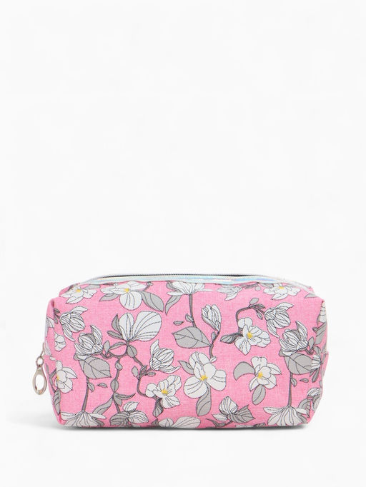 Косметичка на молнии женская, с рисунком, с рисунком, пастельно-розовая - Simaland фото 6