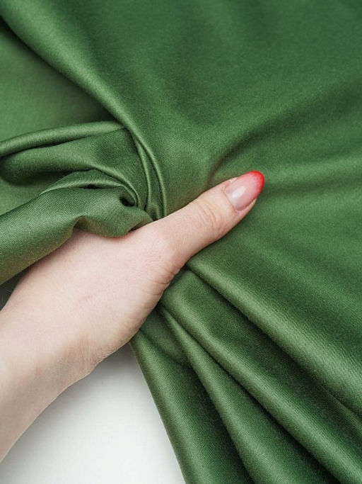 Сатин цв.Зеленый папоротник, ш.2.2м, хлопок-100%, 135гр/м.кв - Купава фото 3