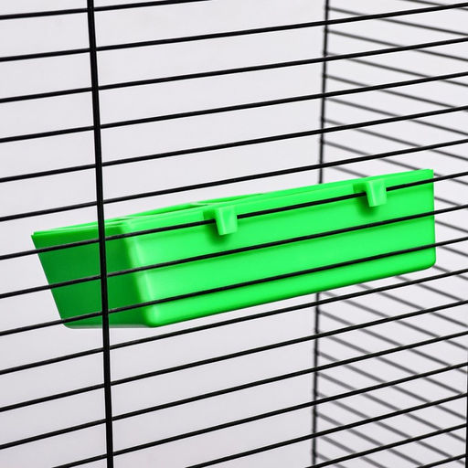 Кормушка для кормления с защитой на 8 ячеек 16,9 х 8,9 х 4,4 см, зелёная - Пижон фото 6