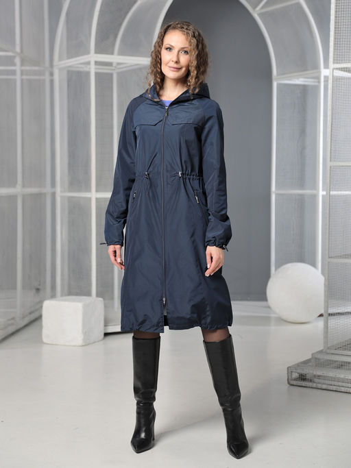 25132 Плащ т.синий - Dizzyway фото 2