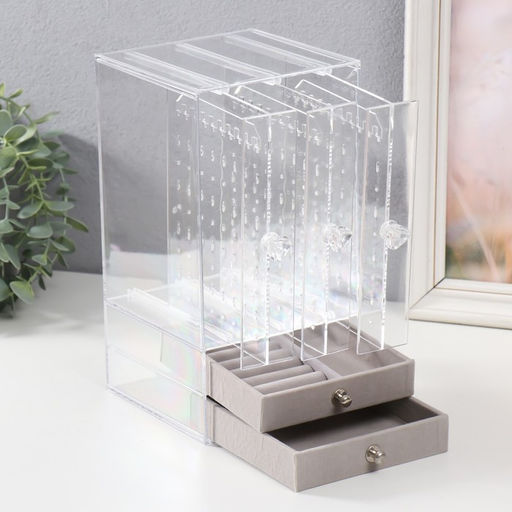 Шкатулка для украшений пластик Колонна 24,5х13х13,5 см - Simaland фото 2