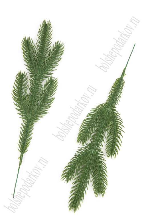 Веточка еловая 29 см (10 шт) SF-8017, зеленый №5
