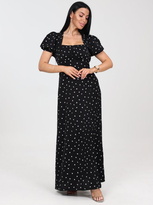 Вероника ПЛАТЬЕ ЖЕНСКОЕ (Черный) - А-дина фото 2