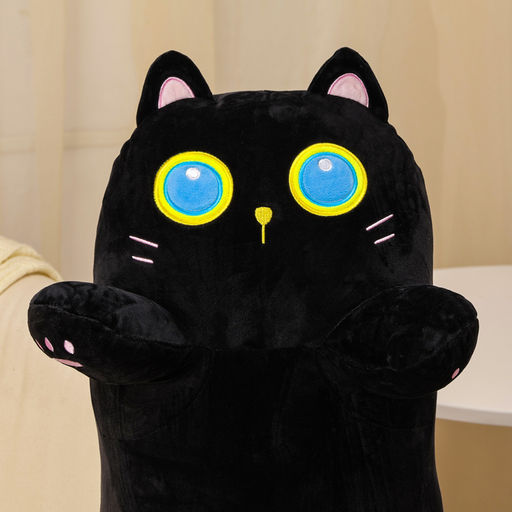 Мягкая игрушка-подушка Кот, 110 см, цвет чёрный - Simaland фото 2
