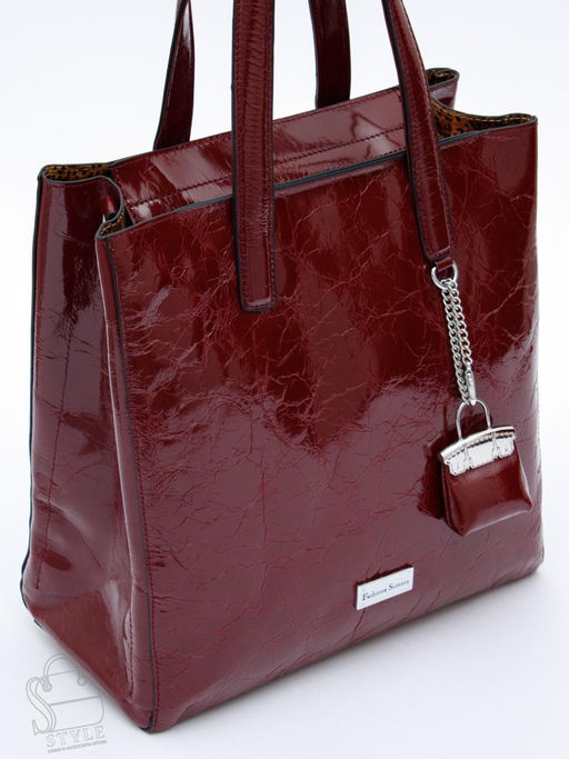 Сумка женская кожаная 91147SP wine red Velina Fabbaino-Safenta в Новосибирске
