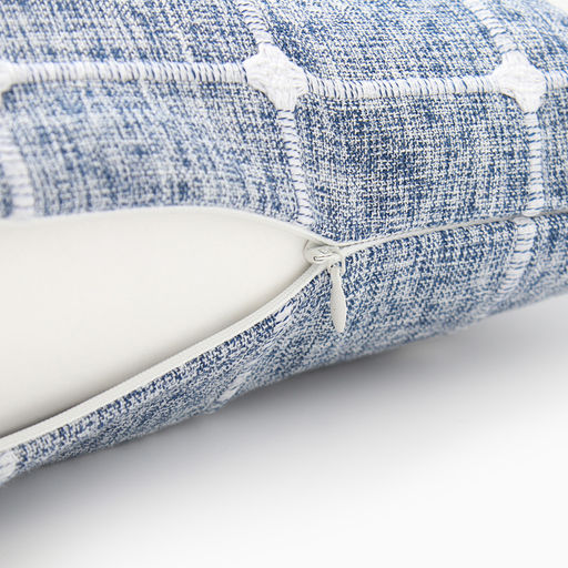 Наволочка декоративная Этель Квадраты цвет синий,45х45 см полиэстер  фото 10