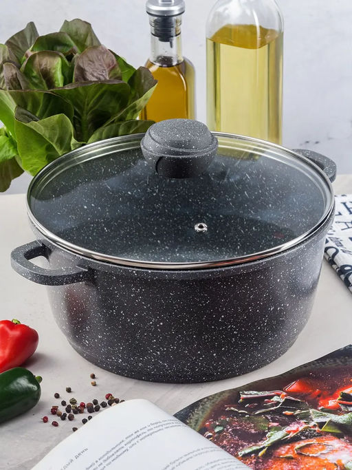 Кастрюля BK-3816 (6) 6,0л SILVER MARBLE - Bekker фото 8