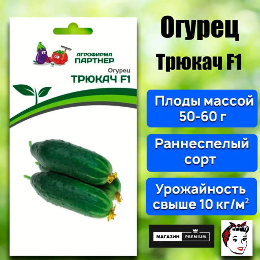 Огурец партенокарпический Трюкач - Партнер фото 2