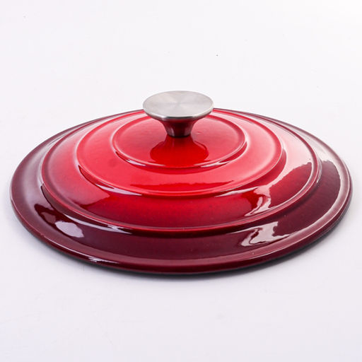 40620 Кастрюля чугун 2,6 л эмаль/покрытие красная MB (х4) - Mayer&boch фото 4