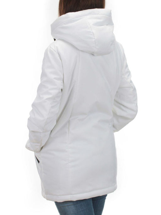 BM-511 WHITE Куртка демисезонная женская АЛИСА (100 гр. синтепон) - Фабричный китай фото 4