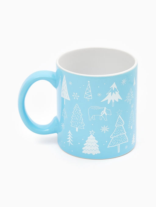 Кружка чайная новогодняя «Новогодний лес», 530 мл