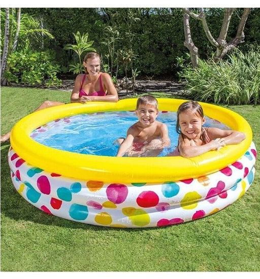 Бассейн Геометрия 168х41см, от 2-х лет INTEX цвет ассорти  фото 2