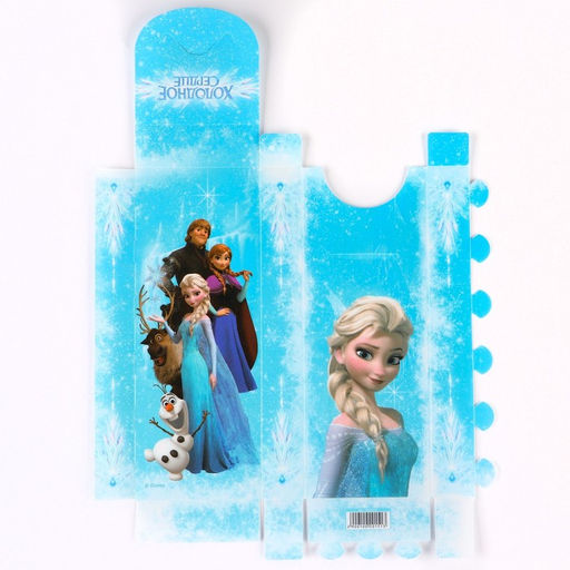 Цена за 5 шт. Пенал-футляр пластиковый, 75х195х25 мм, сборный, Холодное сердце - Disney фото 6