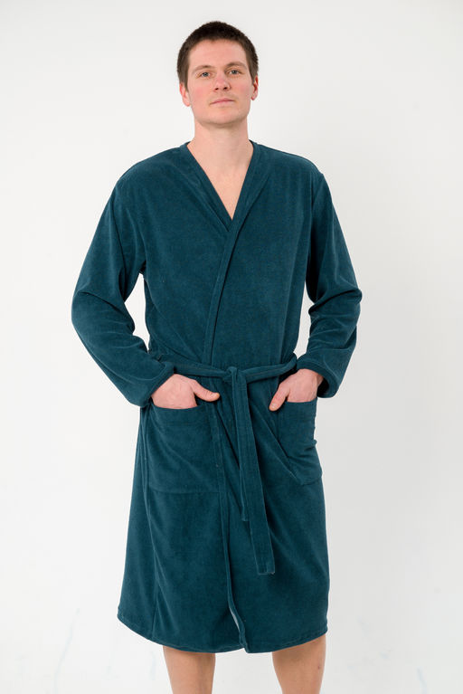 Халат мужской из махры Ренат изумруд макси - Амадэль фото 8