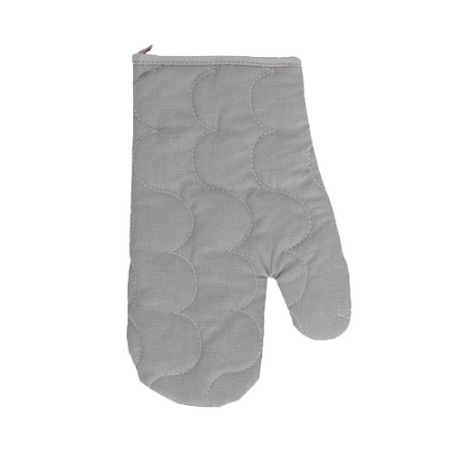 Прихватка стеганая Рукавичка 30*17, поплин, 100 % хлопок, Грей с серой полосой - Традиция фото 2
