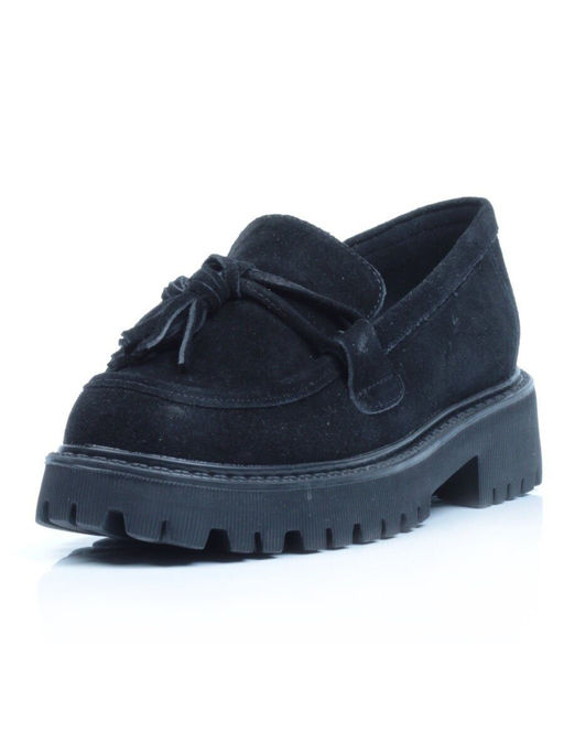 03-5929-1 BLACK Лоферы женские (натуральная замша) - No name фото 6