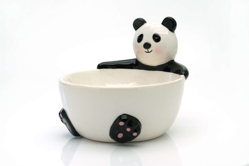 Тарелка глубокая керамическая Panda bowl, 13 х 15 х 15 см
