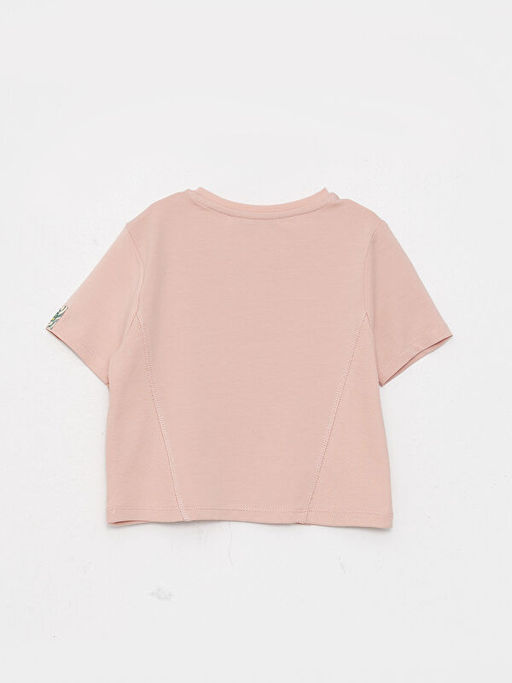 Bisiklet Yaka Basic K?sa Kollu K?z ?ocuk Ti??rt - Waikiki фото 2