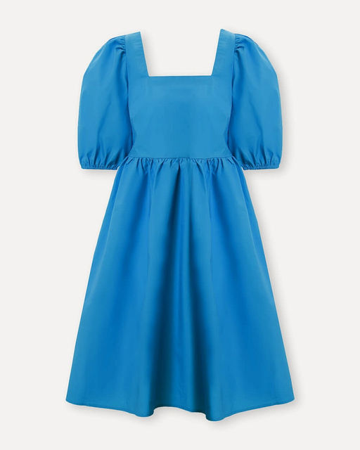 Синее платье с завязками - Incity фото 4