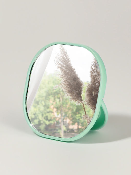 Зеркало карманное Узор, с подставкой, 8?8 см, синее - Qf фото 2