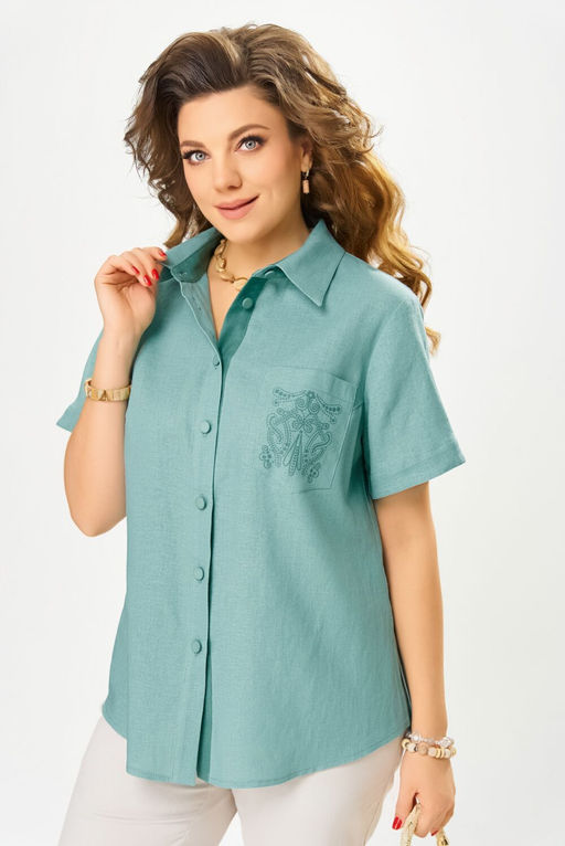 Блуза FITA 20464 нефрит фото 4