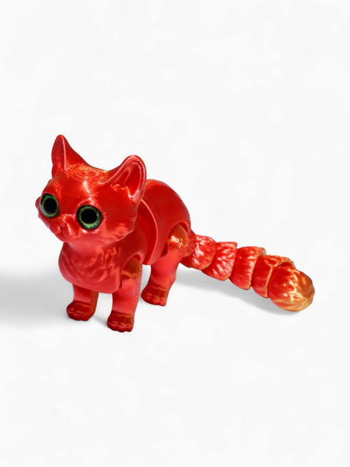 3Д - печатная игрушка «Котик», подвижная, цвет МИКС
