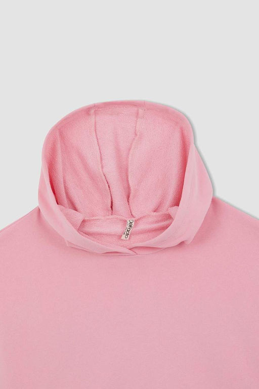 Толстовка с капюшоном для девочек свободного кроя - Defacto фото 7