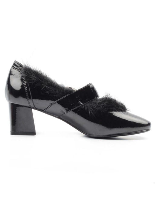 03-N18116P-2 BLACK LAC Полуботинки женские (натуральная кожа, лакированная)