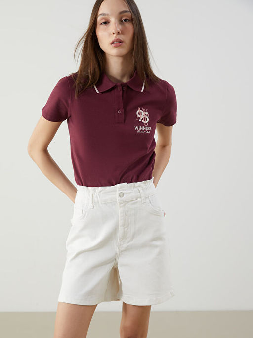 Polo Yaka Nak??l? Kad?n Ti??rt