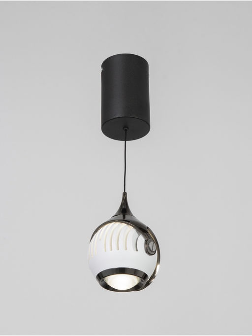 Светильник BayerLux «Кинг», 7 Вт, LED, 4000К, чёрный/белый, 9×9×18(+150) см