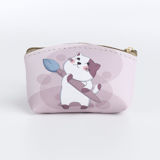 Цена за 2 шт. Кошелёк детский «Котик» Выбражулька, маленький, монетница, МИКС