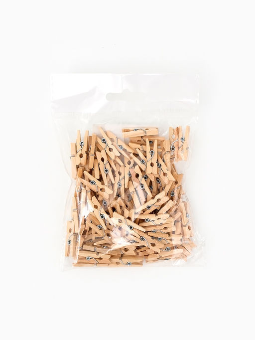 Набор прищепок "Классика" 100 штук размер 2,5х0,8 см