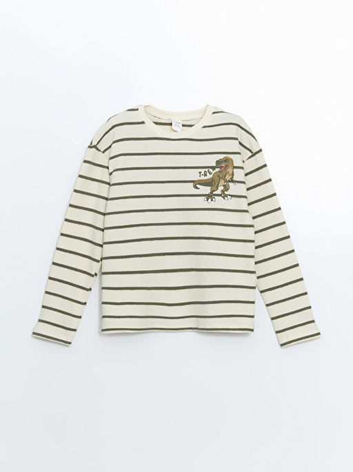 Dinozor Bask?l? Erkek ?ocuk Ti??rt ve Pantolon 2li