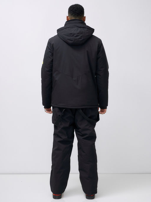 Горнолыжный костюм анорак мужской зимний черного цвета 389Ch - Leifensh фото 10