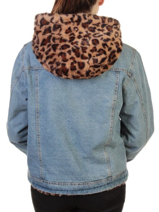 000 BLUE/BROWN Куртка джинсовая с плюшем Misifeer - Fashion фото 6