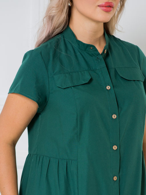 Платье 1338 темно-зеленый