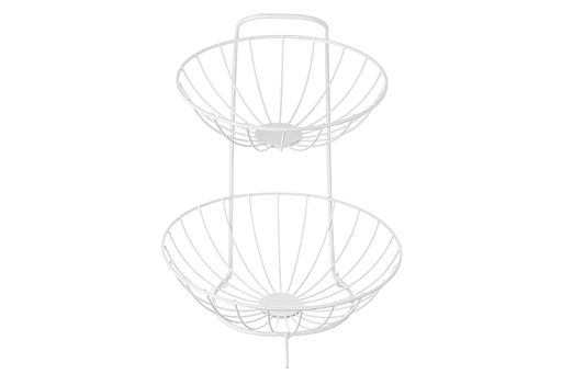 Корзина для фруктов 28*26,5*35,5 см Белая двухъярусная - Elan gallery фото 6
