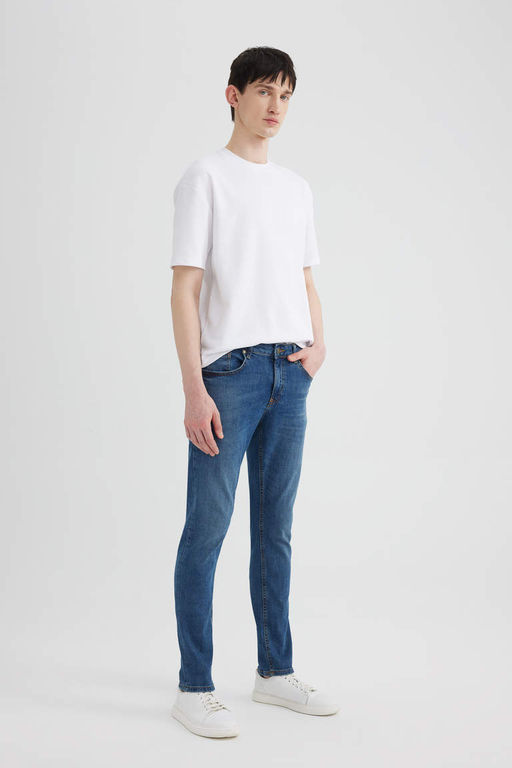 Джинсовые брюки скинни Carlo очень узкого кроя с нормальной талией и очень узкими штанинами - Defacto фото 5