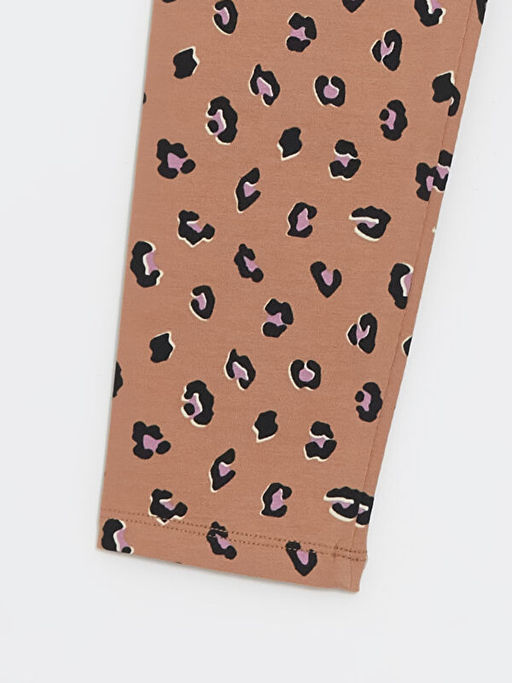 Beli Lastikli Desenli K?z ?ocuk Tayt - Waikiki фото 2