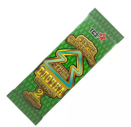 Свечи бенгальские "Ёлочки", фигурные, в пакете 2шт., длина 270мм (ТР163)