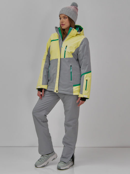 Горнолыжная куртка Chunmai 709J женская желтая утеплитель 380–480 г/м²  фото 11