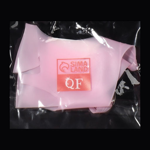 Цена за 2 шт. Силиконовая маска для лица, 22×28 см, розовая