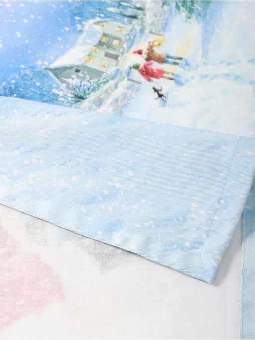 Скатерть новогодняя Этель. Рождественский вечер, 150?220 см, с ВГМО, 100% хлопок, саржа 190 г/м?