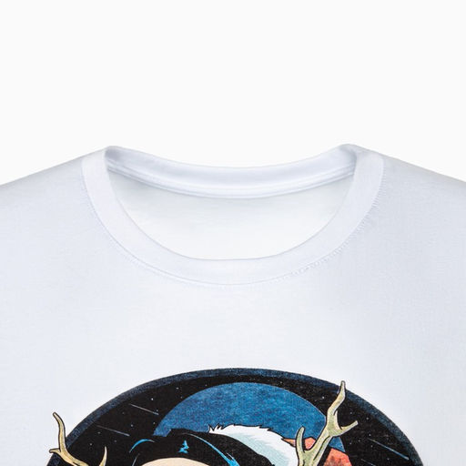 Цена за 2 шт. Футболка женская новогодняя Merry Christmas, цвет белый, размер 48