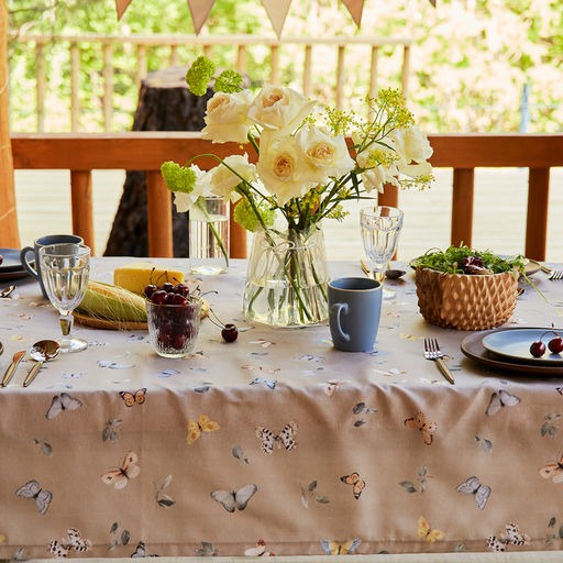 Скатерть Этель Butterflies 110?146 см, 100% хлопок, рогожка 186 г/м?