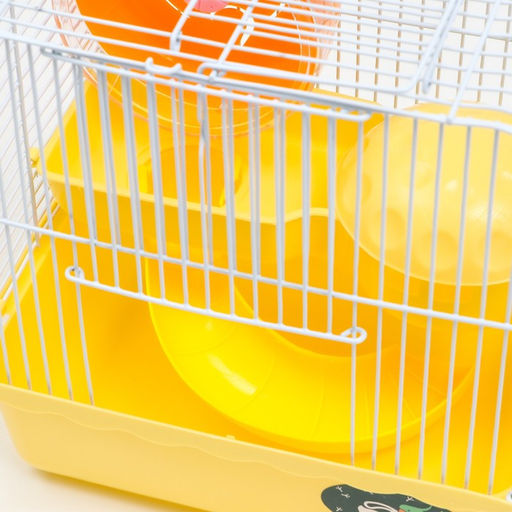 Клетка для грызунов Пижон, 23 х 17 х 26 см, эмаль, жёлтая  фото 8